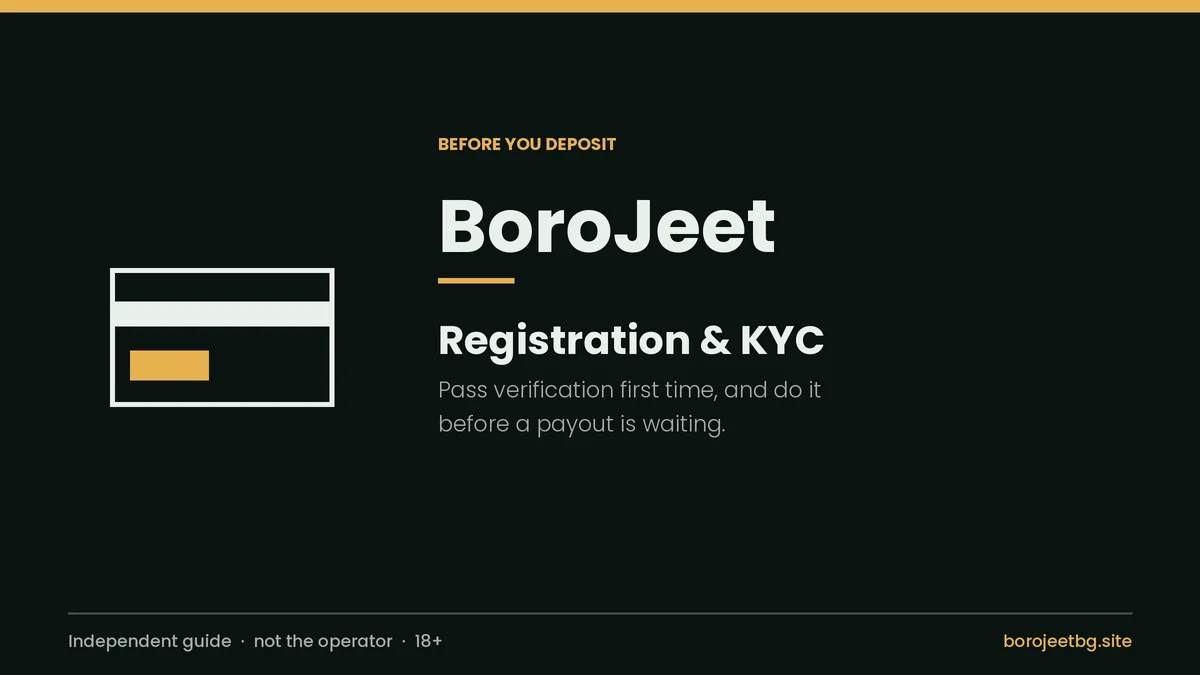 BoroJeet registration and KYC verification guide cover for Bangladesh
