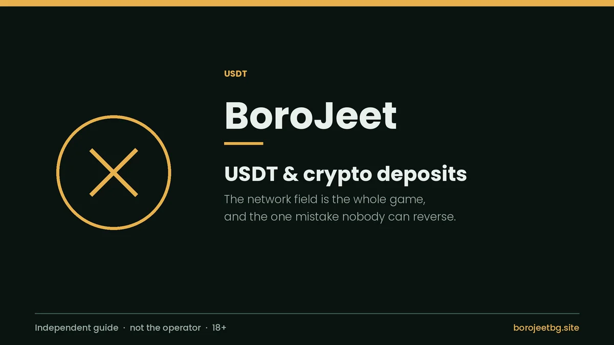 BoroJeet USDT and crypto deposit guide cover for Bangladesh